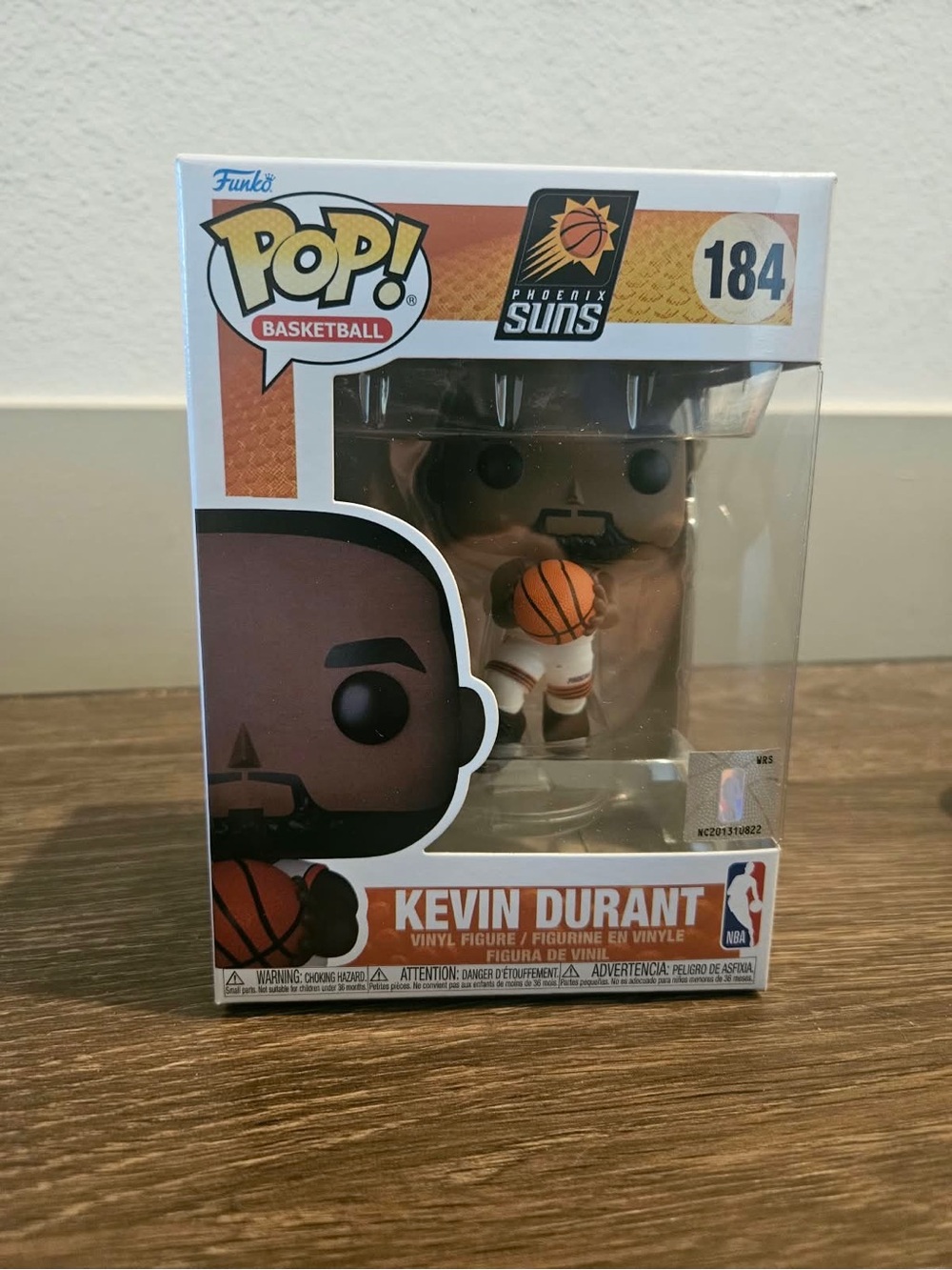 Kevin Durant Funko Pop/Phoenix Suns/#184 new/ original packed.